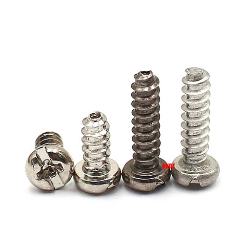 M2.6/M3 Phillips Round Head Machine Screws Self Tapping Flat/Narrow Tailed Bolts - Picture 17 of 21