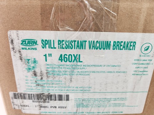 1-460XL Zurn Wilkins 1" 460XL FNPT FNPT Spill Resistant Pressure Vacuum Breaker - Picture 15 of 15