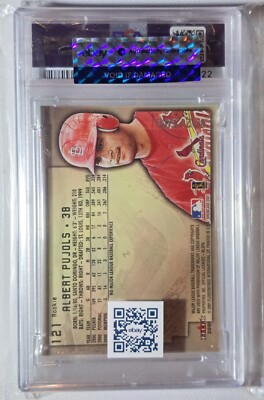 ALBERT PUJOLS auto Fleer Showcase Rookie
