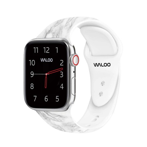 Cinturino di ricambio sportivo in silicone marmo Waloo per tutte le serie Apple Watch - Foto 9 di 26