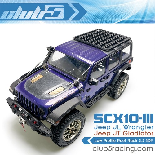 Low Profile Roof Rack ( L ) for SCX10 III Jeep JL Wrangler / JT Gladiator ( V2 ) - Picture 2 of 12
