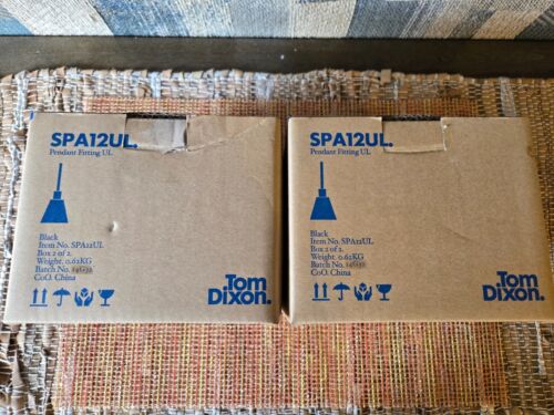 Tom Dixon SPA12UL Pendant Fitting Ceiling Light - Black NEW In Box - Picture 7 of 7
