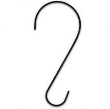 12 Inch Black Metal Tree Branch Hook For Hanging Plants Bird Feeders And Lant...