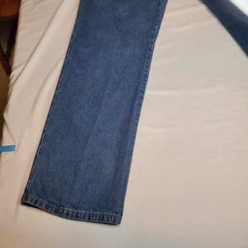 Vintage Moda International Jeans Size 12 Womens Blue High-Rise Tapered 31.5Wx32L - Picture 2 of 20
