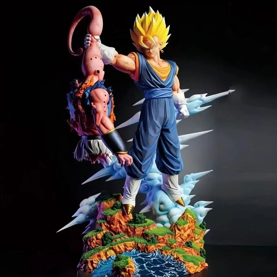 Figurine Dragon Ball Z Vegetto Buu Fusion Son Goku Vegeta Collector Manga 32cm - Photo 2/4