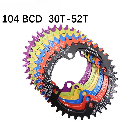 Round tooth Narrow Wide Ultralight Tooth Plate MTB Mountain Bike BCD Chainwheel