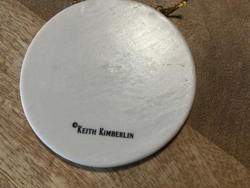 Keith Kimberlin Bichon In Tennis Shoe Christmas Tree Ornament Ceramic Hot Pink V - Picture 2 of 2