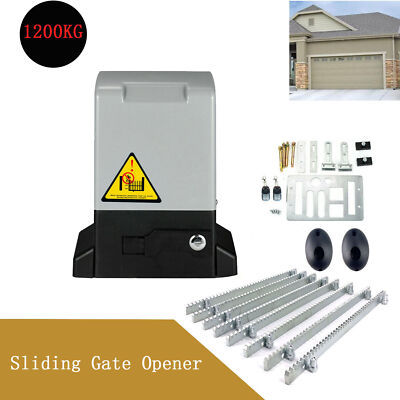 Automatic Sliding Gate Opener 2600lbs/550W Complete Security Operator Kit