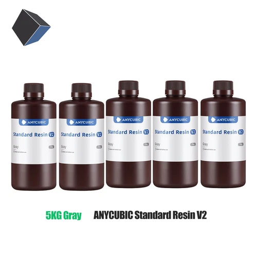 5KG(Grau ) ANYCUBIC Standard Resin V2 405nm für LCD SLA 3D Drucker Gray UV Resin