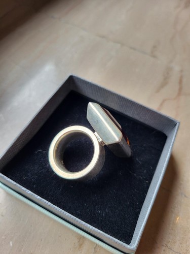 Ring 925 er Sterlingsilber | mit großem Glasstein | Firma Esprit | Größe 12 mm - Bild 2 von 7