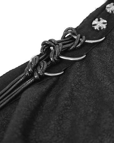 Devil Fashion Mens Long Gothic Cloak Cape Black Dieselpunk Apocalyptic Vampire - Picture 9 of 12