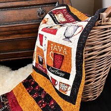 37  x52  New Handmade Cotton Quilted Throw, Patchwork Quilt, Picnic Quilt.