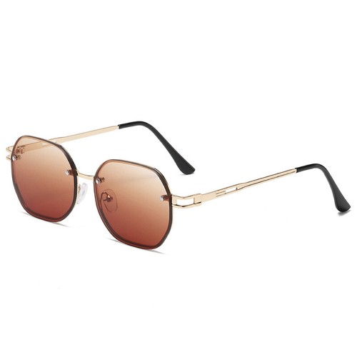 Retro Rimless Sunglasses Tinted Frameless Eyewear Vintage Style Trendy Glasses - Picture 15 of 18