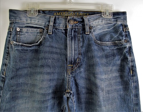 American Eagle Outfitters Jeans Mens (31x28 ACTUAL) Blue Slim Boot - Picture 3 of 13
