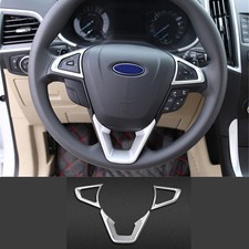 Steering Wheel Border Panel Cover Trim 3* For Ford Mondeo Fusion 13-2020 Sliver