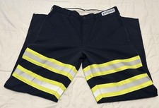 Cintas Men's Blue Chino Pants 36x33 Polyester Comfort Flex Hi-Vis Reflective