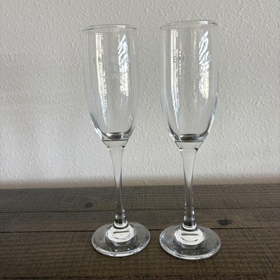 Empress 1908 Gin Champagne Flute Glass Set of 2 Glasses Promotional