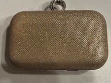 Borsa da sera vintage champagne oro paillettes perline festa cocktail borsa San Valentino