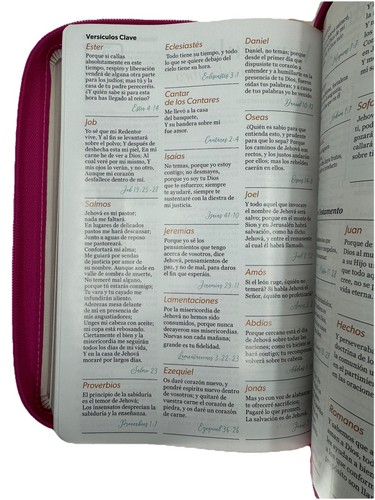 Biblia para Mujer con Cierre Letra Gigante Manual 14 puntos RV1960 mariposas - Picture 8 of 9