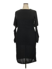 NWT PrettyLittleThing Women Black Cocktail Dress 20 Plus