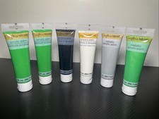 Crafters Square Lot Of 6 Mixed Acrylic Tempera  Metallic Paints 3 Oz Each New