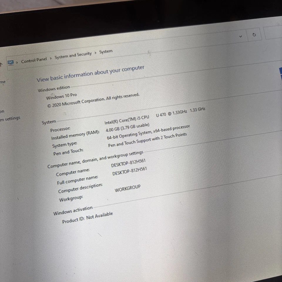 Asus Eee Slate EP121 Intel i5 Tablet Computer 4GB RAM 64GB SSD - Image 3 of 4