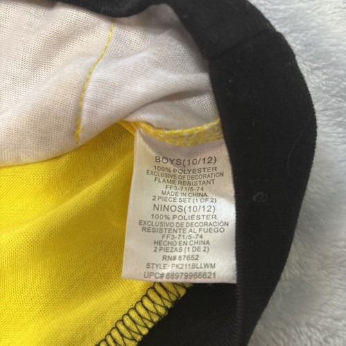 Pokémon Pikachu Youth 10/12 Pigiama Set Pantaloni/Maglietta Manica Lunga Tasca Canguro - Foto 6 di 12