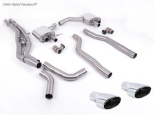 Milltek Duplex Sportauspuff-Komplettanlage ab VSD Audi RS6 C8 4K je 225x115mm