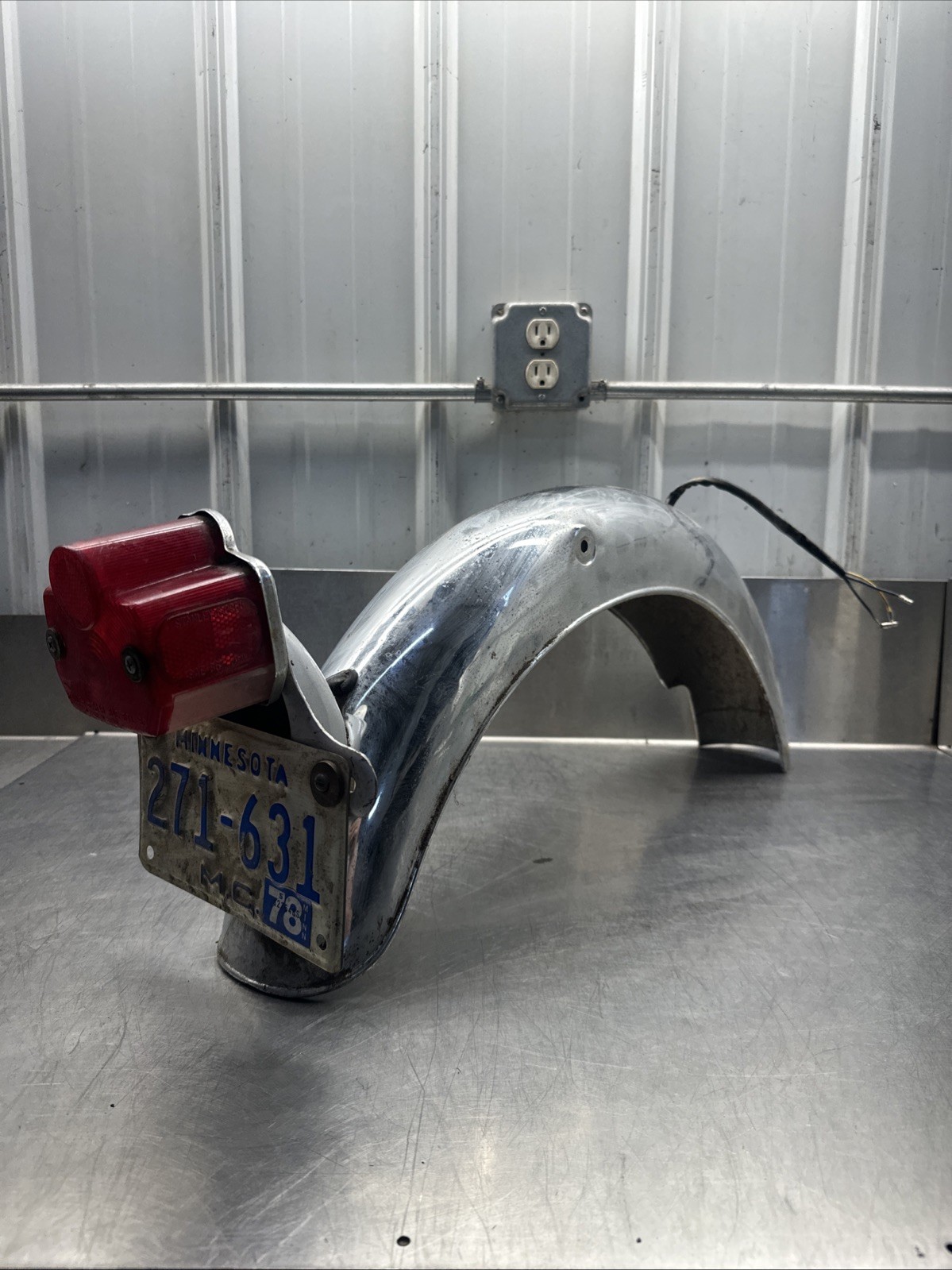 1969 Yamaha AS1 125 Rear Fender Vintage Original