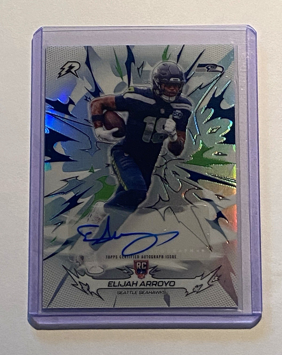 Topps 2025 Resurgence Elijah Arroyo Rookie Card Autograph #187 Seattle Seahawks