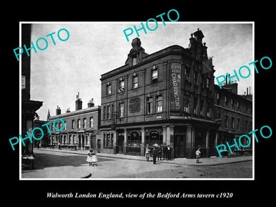 Walworth London England The Bedford Arms Tavern c1920 Old Large Historic Photo