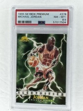 1995-96 Skybox Premium🔥Electrified🔥Michael Jordan🔥#278🔥PSA 8.5🔥Fire Card🔥