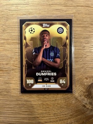 Topps Match Attax 2025/2026 Denzel Dumfries Inter Mailand 100 Club