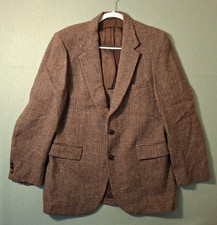 Vintage Harris Tweed Stafford Wool Sport Coat Mens 40 Jacket Blazer Houndstooth