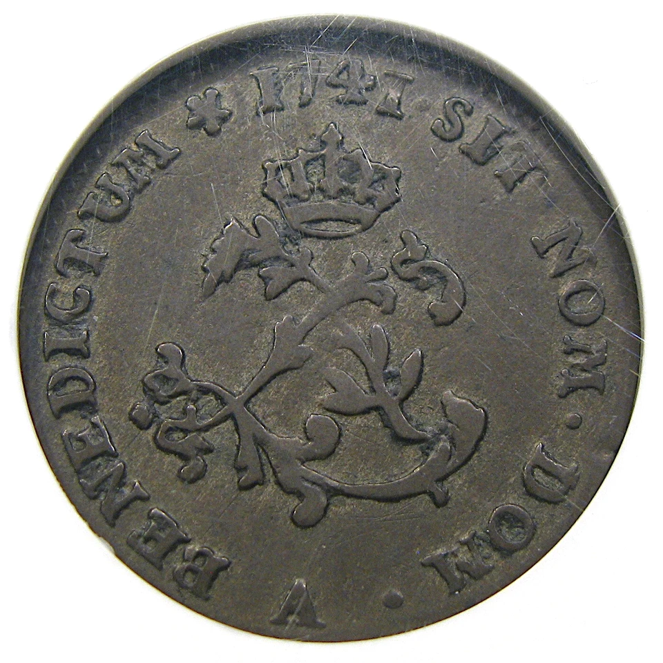 1741-A 1 SOU FRENCH COLONIES NGC VF30 EX. JOHN J FORD JR ~ CRUSTY ORIGINAL! - Image 3 of 4