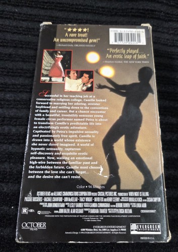 WHEN NIGHT IS HEREINBRICHT VHS VIDEO FILM, PASCALE BUSSIERES, RACHAEL CRAWFORD Z2 - Bild 2 von 2