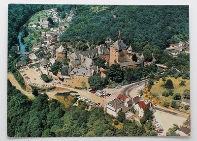 Luftbild Postkarte AK - Schloss Burg a. d. Wupper, Solingen, Panorama