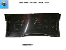 16221455 1995 To 1999 Suburban Tahoe Yukon Instrument Cluster Speedometer Oem