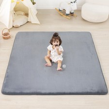 Thick Baby Play Mat 50x50 - Non-Slip Foam for Tummy Time, Crawling, Infants