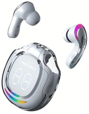 AI Language Translator Earbuds, Supports 144 Languages,Online Translation White