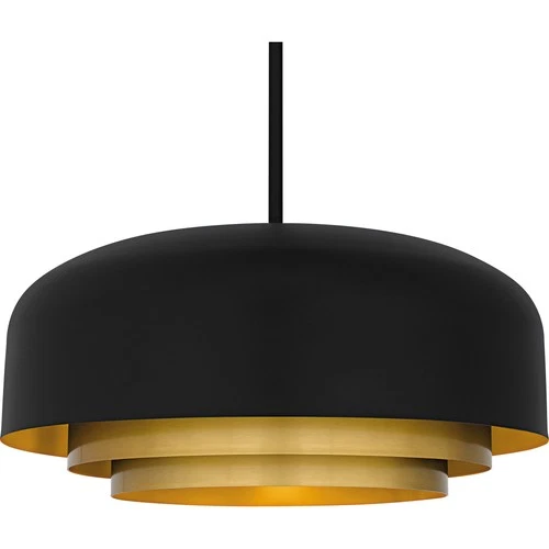 Quoizel FRK2822 Frankie 4 Light 22"W Pendant - Black - Picture 5 of 8