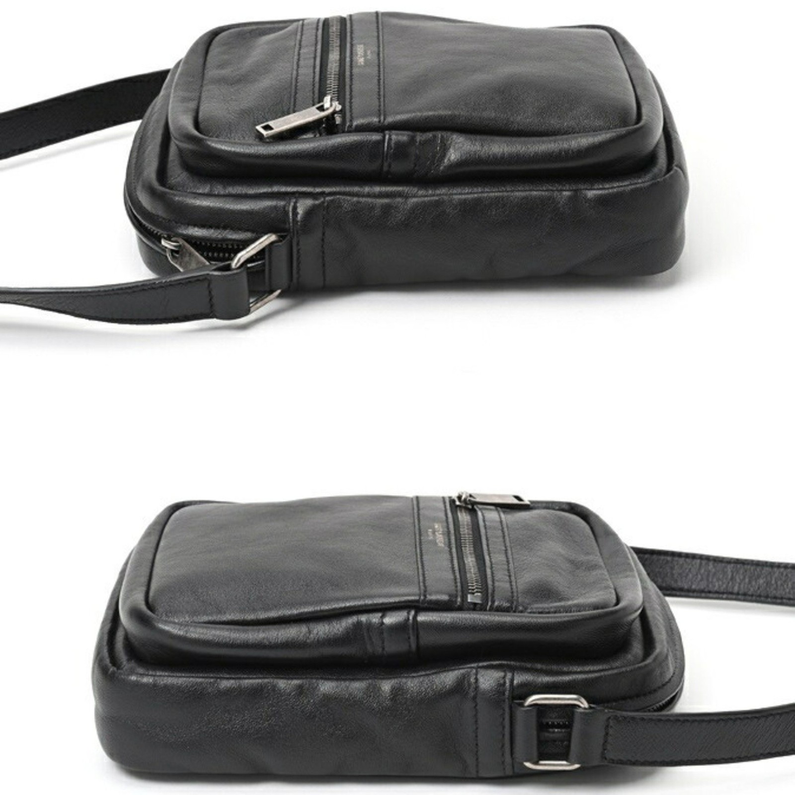 Borsa a tracolla Saint Laurent Sid tracolla 581700 pelle nera E 157142 GZl16gjx