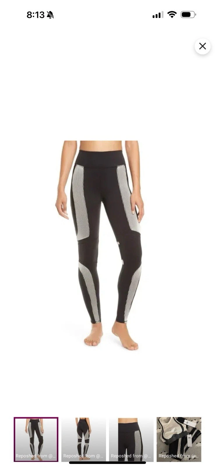 alo-yoga high-waist electric performance stretch leggings