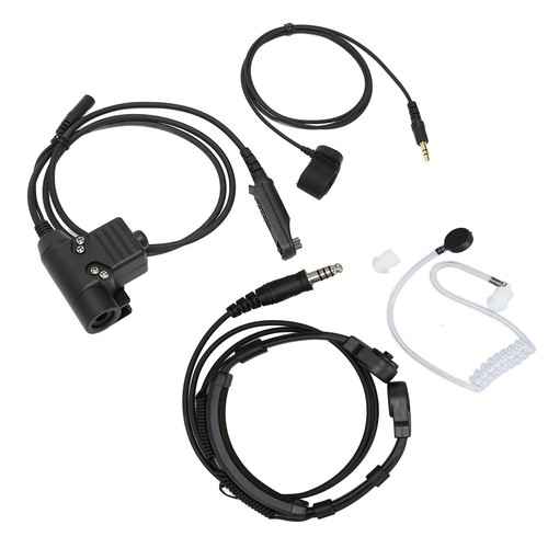Zestaw słuchawkowy mikrofonu gardłowego 7 1mm wtyczka z adapterem Ptt Push-To-Talk do kogeneracji U - Zdjęcie 17 z 24