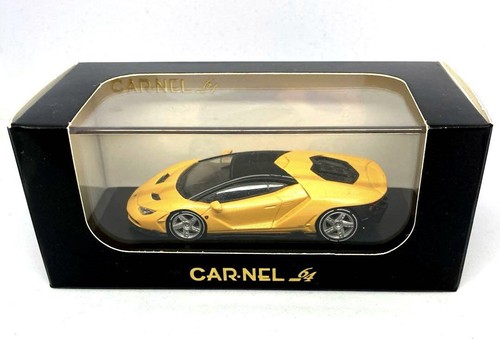 Kyosho Lamborghini Centenario giallo 1/64 modellino pressofuso aperto con scatola - Foto 10 di 12