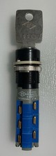 KABA KEY SWITCH MICRO-E 448077, 5A 250V AC, 16.2mm CUT OUT, IP40, ED9001 KEY NEW