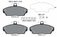 Bremsbelagsatz Scheibenbremse Vorderachse FüR Honda MG Rover Civic VI Fastback