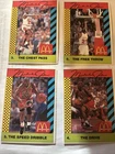 4 Michael Jordan Mcdonalds Cards Lot