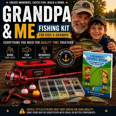 Grandpa & Me Fishing Kit for Kids & Grandparents Shakespeare Navigator 