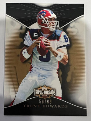 TRENT EDWARDS 2009 Topps Triple Threads Gold #23 Buffalo Bills #56/99